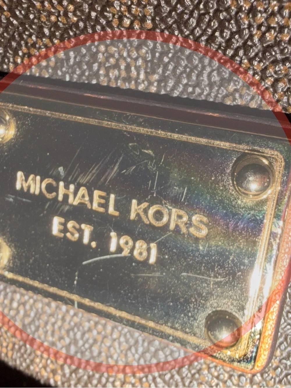 Michael Kors ~ Backpack ~ Brown/Acorn Monogram ~ Medium Backpack ~ Gold Hardware